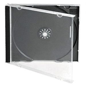 Standard Jewel (with black tray) -9mm spine. CD album case